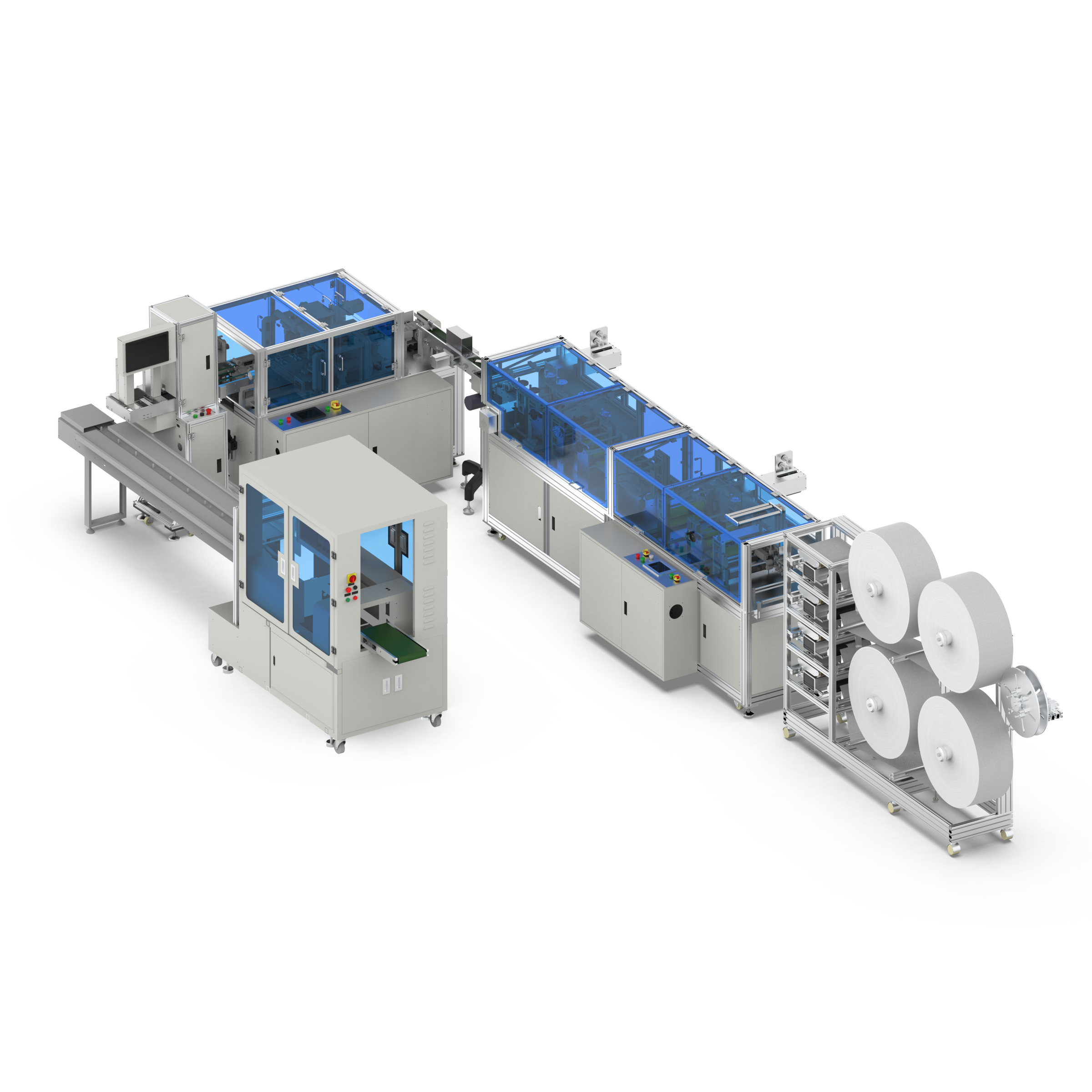 鱼型口罩检测一体生产线