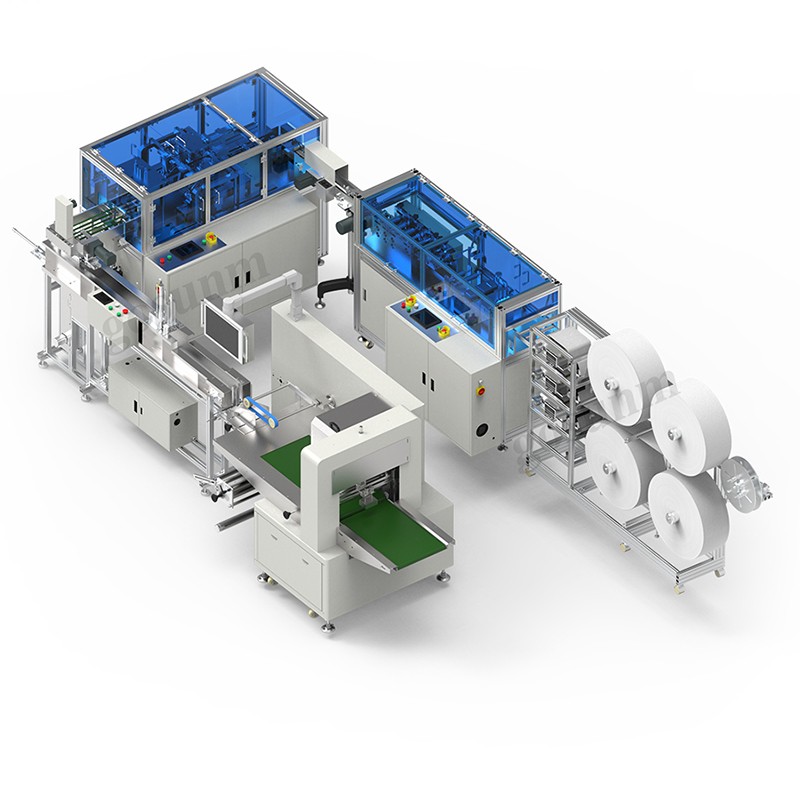平面口罩50片产线