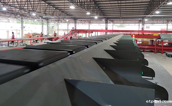 天津物流仓库快递分拣机客户案例